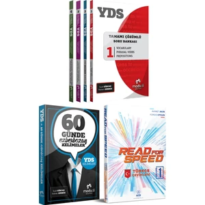 YDS 60 Günde Ezberbozan Kelime + Çözümlü Modüler Soru Bankası + Akın Dil Read For Speed 1