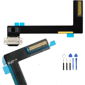 Telefon Kulübesi Apple Ipad Air 2 (A1566 A1567) Uyumlu Şarj Bordu Tamir Seti Hediye !!! Black