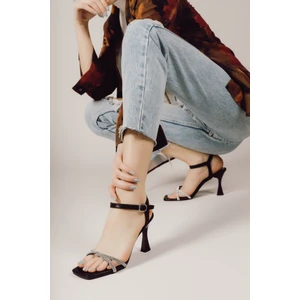 Siyah Sultan Kadın Topuklu Ayakkabı  0012345