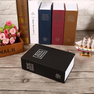 Hediye Filesi Sözlük Kitap Kasa Şeklinde Gizli Kasa Metal Kumbara Kasa Siyah