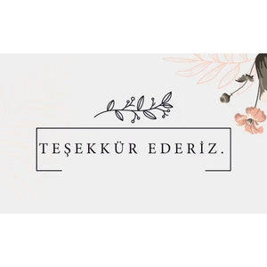 Teşekkür Kartı (5,5X8,5)100 Adet