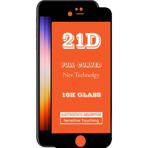 Kzy Apple iPhone Se 3 2022 Tam Kaplayan 21D Temperli Ekran Koruyucu Cam