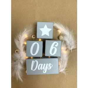 Bianne Atölyesi Bi Anne Atölyesi Bebek ve Çocuklar Için Ahşap Anı Küpü Anı Küpü Seti Hamilelik,doğum Fotoğraf Çekimi ve Dekorasyon 5275