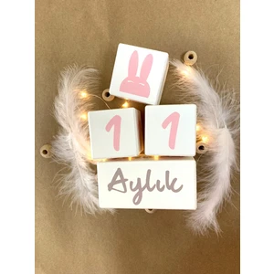 Bianne Atölyesi Bi Anne Atölyesi Bebek ve Çocuklar Için Ahşap Anı Küpü Anı Küpü Seti Hamilelik,doğum Fotoğraf Çekimi ve Dekorasyon 5270