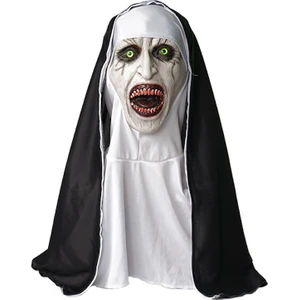 Conjuring Rahibe Maskesi Cadılar Bayramı Korku Makyaj Maskesi Trick Lateks Cosplay (Yurt Dışından)