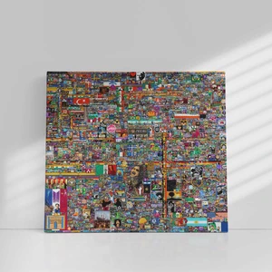 Reddit R Place Kanvas Tablo Nft 60x60 red