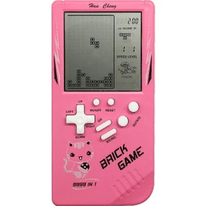 Büyük Ekran Retro Çocuk El Oyun Konsolu Pembe  (Yurt Dışından)