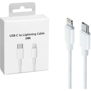 Apple iPhone 13 USB-C to Lightning Hızlı Şarj Kablosu / Data Kablosu 2 Metre Yeni Nesil Type-C Pd Hızlı Şarj 3.0 Amper - MKQ42FE/A
