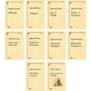 Sigmund Freud Seti - 1 - 10 Kitap - Felsefe, Psikanaliz, Bilinçaltı, Terapi, Cinsellik, Narsizim  -Sigmund Freud