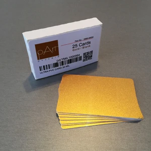 Pvc Metalik Altın Yaldız Termal Kart 25 Adet