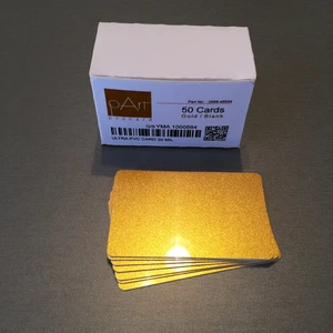 Pvc Metalik Altın Yaldız Termal Kart 50 Adet