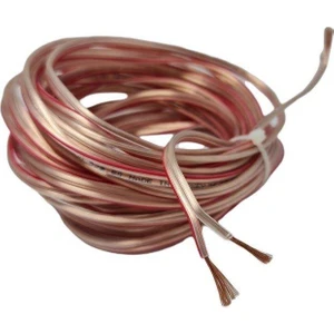 2x2.50 mm 30 Metre Şeffaf Hoparlör Kablosu