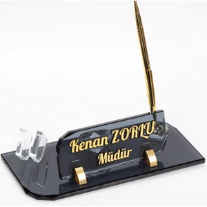 İsimlik Sepeti Toros Kristal Isimlik Yeni Işyeri Ofis Masa Isimliği