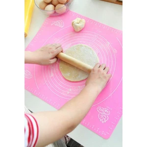 Hediye Filesi Büyük Boy Silikon Hamur Açma Matı 50X40 cm Hamur Açma Matı Ölçekli