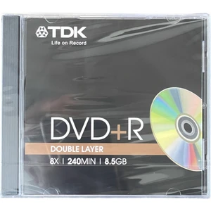 Tdk Dvd+R Dl Double Layer 8.5 GB 1 Li Jewel 8 x