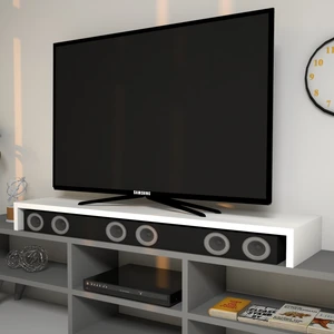 Carry Beyaz Monitör Yükseltici Soundbar Stand