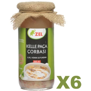 Kelle Paça Çorbası 480 ml - Ilikli Kemik Suyundan - 6 Adet