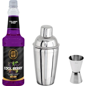 By Tüfekçi Cool Berry Konsantre Şurup Çelik Shaker ve Jigger Avantajlı Set