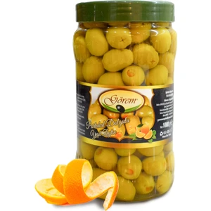 Görem Zeytin Portakal Kabuğu Dolgulu Yeşil Zeytin 1 kg