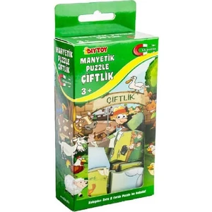 Dıy-Toy Yayınları Manyetik Çitflik Puzzle 35  Parça