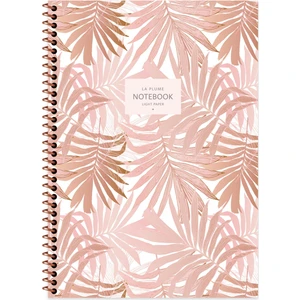 Keskin Color A4 Çizgili Defter La Plume Leaves - Kahve