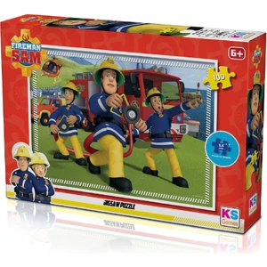 KS Games Itfayeci Sam (Fireman Sam) Lisanslı Puzzle/yapboz 100 Parça