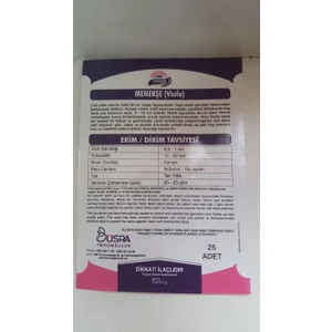 Menekşe  (Vioa)  Çiçek Tohumu % 100 Yüksek Verimlidir.