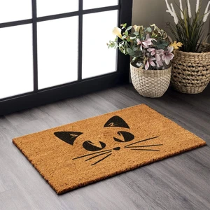 Paspas Gölge Kedi Desenli Kapı Önü Paspası