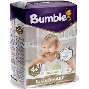 4+ Maxi Plus Çocuk Bezi Jumbo Paket (9-16) kg 56'lı