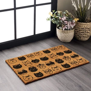 Paspas Kedi Desenli Kapı Önü Paspası