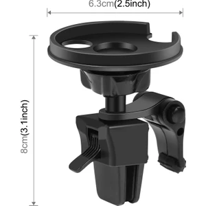 Magsafe Manyetik Araç Kablosuz Şarj Telefon Tutucu Telefon Braketi (Yurt Dışından)
