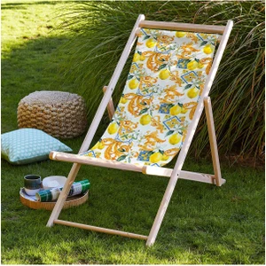 Adawall Limonlu Katlanabilir Şezlong