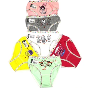 Çocuk Elastan Önü Baskılı Bato 6'lı Paket Külot