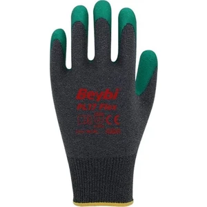 Beybi̇ PL17 Flex 10 Beden Gri-Yeşil Polyesyter Likralı Ipten Örülmüş Lateks Kaplı 12LI Paket (3131X)