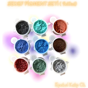 Epoksi Kalıpları Epoksi Reçine Mini Sedef Toz Pigment Boya Seti , Epoksi Renk Pigment ( 10ML ) , Epoksi Kalıp Ck