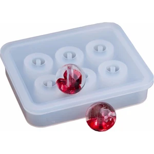 Epoksi Kalıpları Epoksi Reçine Tesbih , Boncuk , Küre , Yuvarlak Silikon Kalıbı 12MM