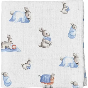 Deux Lapins Bebek Müslin Örtü 100X100 cm Bébé Lapin