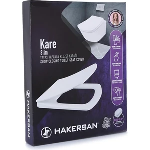 Kare Yavaş Kapanan Klozet Kapağı