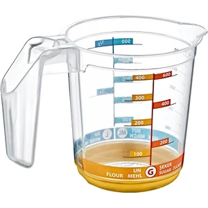 Mini Ölçü Kabı 500 ml Ölçme Kabı & Maşrapa (Su-Süt-Un-Şeker Ölçekli)
