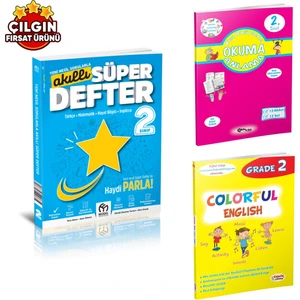 Model Eğitim Yayıncılık 2. Sınıf Yeni Baskı Akıllı Süper Defter - Çoklu Zeka Yayınları Okuma Anlama - Colorful English