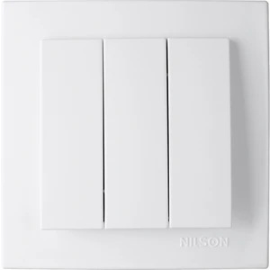 Touran Beyaz Üçlü Anahtar