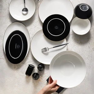 Noble Antrasit 58 Parça 12 Kişilik Yemek Takımı