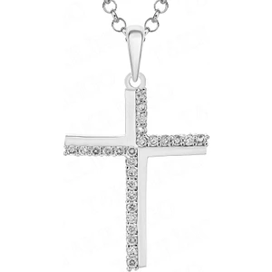 925 Ayar Gümüş Zirkon Cross Hac Kolye