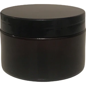 250 cc Sert Plastik Krem Kavanozu Amber Rengi -Amber Pet Kavanoz - Plastik Krem Pomat Kutusu