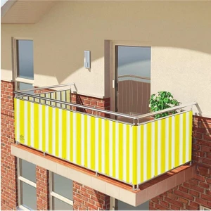 Best Always Elisyaavm Best Always Çizgili Balkon Demiri Brandası -Güneşlik Perde