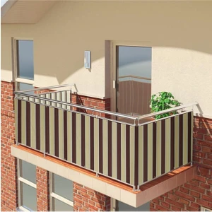 Best Always Elisyaavm Best Always Çizgili Balkon Demiri Brandası -Güneşlik Perde
