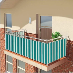 Best Always Elisyaavm Best Always Çizgili Balkon Demiri Brandası -Güneşlik Perde