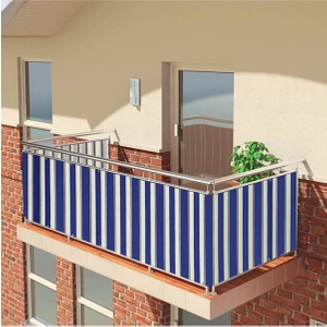 Best Always Elisyaavm Best Always Çizgili Balkon Demiri Brandası -Güneşlik Perde