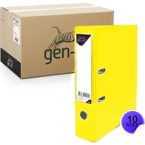 Plastik Klasör Geniş Sarı 10 Lu