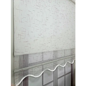 Bbb Renkli Degrade Çift Mekanizmalı Tül Stor Perde MT1315